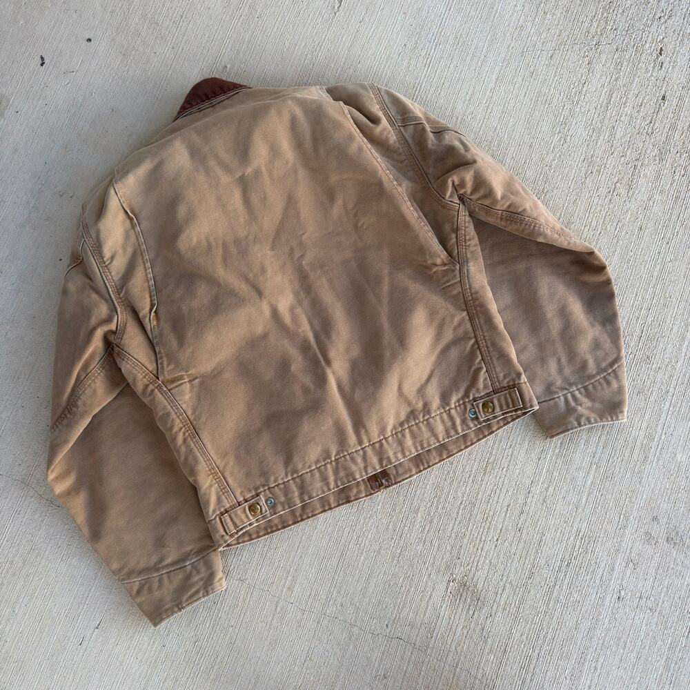 Carhartt RNJ001 BRN faded brown detroit work wear jacket - Picture 7 of 9